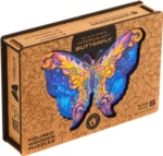 Unidragon dřevěné puzzle - Intergalaxy Butterfly velikost KS