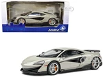 2018 McLaren 600 LT Coupe Blade Silver 1/18 Diecast Model Car by Solido