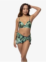 Black and Green Women's Patterned Swimwear Skirt DORINA Kano - Women