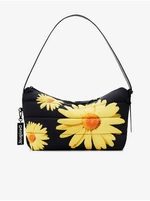 Yellow-Black Womens Flowered Handbag Desigual Margaritas Dover - Women Yellow-Black Womens Flowered Handbag Desigual Margaritas Dover - Women