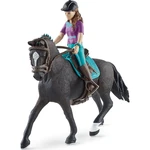 Schleich Hnedovláska Lisa s pohyblivými kĺbmi na koni