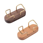 Wood Business Card Holder for Desk Storage Rack Creative Rack for Men Women Stand for Office Home Desktop Counter Shopping Malls
