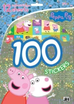 100 samolepek s omalovánkovými listy - Peppa pig