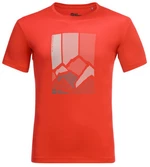 Jack Wolfskin Pánské funkční tričko Peak Graphic T M XL, strong red