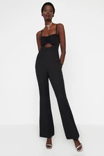 Trendyol Black Woven Overalls with Window/Cut Out Detail