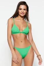 Trendyol Green Triangle Bikini Top