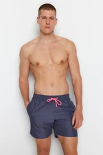 Trendyol Anthracite Men's Basic Standard Length Swimwear with Sea Shorts