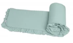 Bavlněný mantinel  do postýlky s volánkem SOFT, 180 cm, Baby Nellys - mint, vavřínová