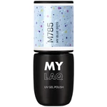 MYLAQ UV Gel Polish gélový lak na nechty odtieň My Blue Dots 5 ml