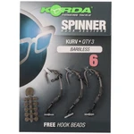 Korda návazec Spinner hook sections Kurv Barbless vel.4