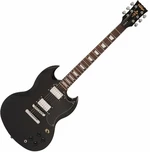 Vintage V69 Coaster Gloss Black Guitarra electrica