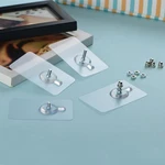 20pcs Picture Hanging Kit Punch-Free Non-Marking Screw Stickers Wall Picture Hook Invisible Traceless Hardwall Drywall Hook