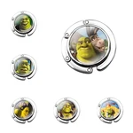 Cartoon Moive Shrek Foldable Purse Hook for Women's Table Handbag Storage Folding Decor Table Hook