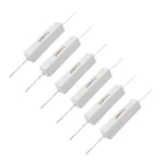 6 Pcs Wire Wound Ceramic Cement Resistor 8 Ohm 20W 5%