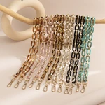 Fashion Long Style Telephone Chain Strap Acrylic Slant Hanging Bags Phone Lanyard Women Anti-Loss Cellphone Jewelry Accessory