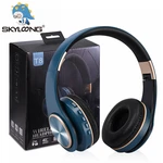 Bluetooth Wireless Headphones Over Ear Mic 3 EQ Modes Foldable Gaming Headset Soft Memory Protein Earpads For Smartphones Laptop