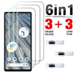 6in1 Hydrogel Soft Film For Google Pixel 7a 5G Camera Lens Screen Protector Goo gle Pixel 7a 7 a Pixel7a 6.1inch Protection Film