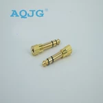 1Pcs 6.5mm to 3.5mm Male to Female Jack Plus Stereo Headphone Audio Adapter 6.5 3.5 Converter Gold Music MP3 Audio Converter
