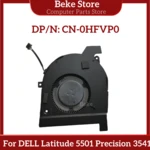Beke New Original For DELL Latitude 5501 Precision 3541 Laptop Heatsink Cooling Fan 0HFVP0 CN-0HFVP0 HFVP0 Fast Ship