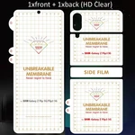 3 in 1 Front Back Matte Hydrogel Film For Samsung Galaxy Z Flip 3 4 5 W23 Flip 5G Soft Frosted Screen Protector Anti Fingerprint