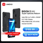 [In Stock] UMIDIGI Bison 2 Rugged Phone, Android 12 Smartphone, 128GB 256GB Helio P90, 48MP Camera, 6.5" FHD+ 6150mAh Cellphone