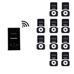 Wireless Tour Guide System 2 Transmitters+10 Receivers For Museum Excursion Factory Training Church Translation