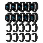 BYHUBYENG 10 Waterproof Wrist Watch pagers Wireless Calling System Waiter Call Restaurant Pager and 10 black straps