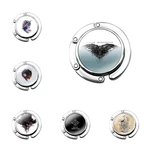 Foldable Purse Hook for Women's Table Handbag Storage Folding Decor Table Hook valar morghulis Unique