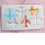 6 Airplane Silicone Molds DIY Cake Baking Decoration Chocolate Mold Fondant Mousse Cake Tool Airplane Modeling Silicone Mold