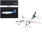 Airbus A319 Commercial Aircraft "Alaska Airlines" White with Blue Tail "Gemini 200" Series 1/200 Diecast Model Airplane by GeminiJets