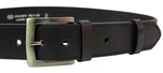 Penny Belts Pánský kožený opasek 25-1-60 black 95 cm