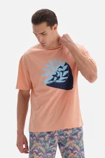 Koszulka z nadrukiem Dagi Salmon z okrągłym dekoltem