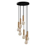 Lampa wisząca w czarno-złotym kolorze ø 40 cm Tempo – Opviq lights