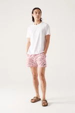 Avva Men's Brick Printed Beach Shorts