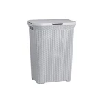 Jasnoszary kosz na pranie Curver Hamper, 60 l