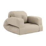 Beżowy fotel rozkładany odpowiedni na zewnątrz Karup Design OUT™ Hippo Beige