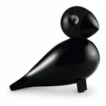 Czarna figurka z litego drewna bukowego Kay Bojesen Denmark Songbird Ravn