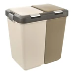 Podwójny kosz do segregowania śmieci Orion Duo Dust, 20 l