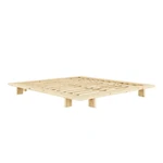 Łóżko dwuosobowe z drewna sosnowego ze stelażem 160x200 cm Japan – Karup Design