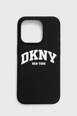 Puzdro na mobil Dkny iPhone 15 Pro 6.1" čierna farba, DKHMP15LSNYACH,