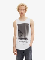 White Men's Tank Top Tom Tailor Denim - Men
