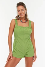 Trendyol Light Green Back Detailed Beach Jumpsuit