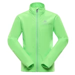 Kids softshell jacket with membrane ALPINE PRO MULTO neon green gecko
