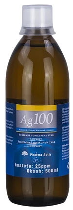 PHARMA ACTIV Koloidní stříbro Ag100 25ppm 500 ml