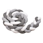 T-tomi Pletený mantinel 220 cm White + Grey + Anthracite