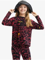 Black girl's patterned T-shirt Desigual Carlota - Girls