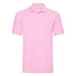 Light pink men's Premium Polo shirt Friut of the Loom