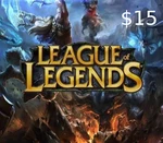 League of Legends 15 USD Prepaid RP Card US