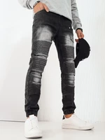 Men's Black Denim Joggers Dstreet