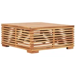 Garden Table 27.4"x27.4"x12.2" Solid Teak Wood
